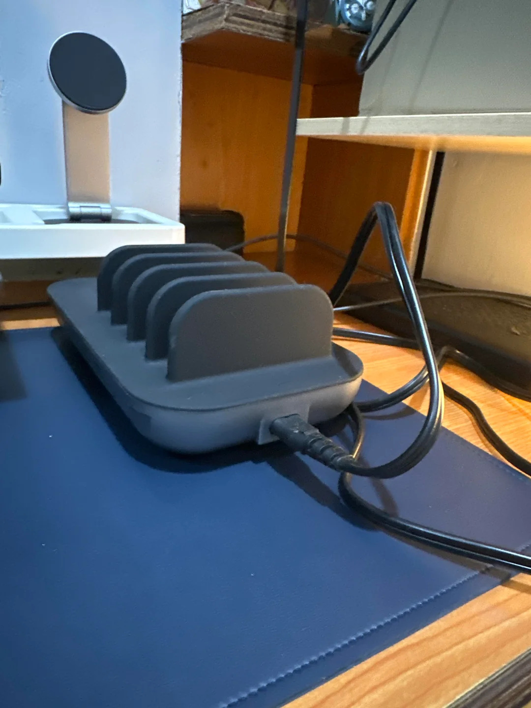 Image of Satechi Dock5 Multi-Device Charging Station with Qi Wireless Pad | 5-Port USB-C & USB-A Fast Charger