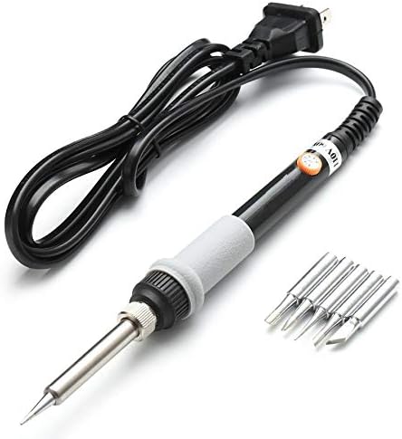 Mustool® MT223 60W Adjustable Temperature Electric Solder Iron with 5pcs Solder Tips